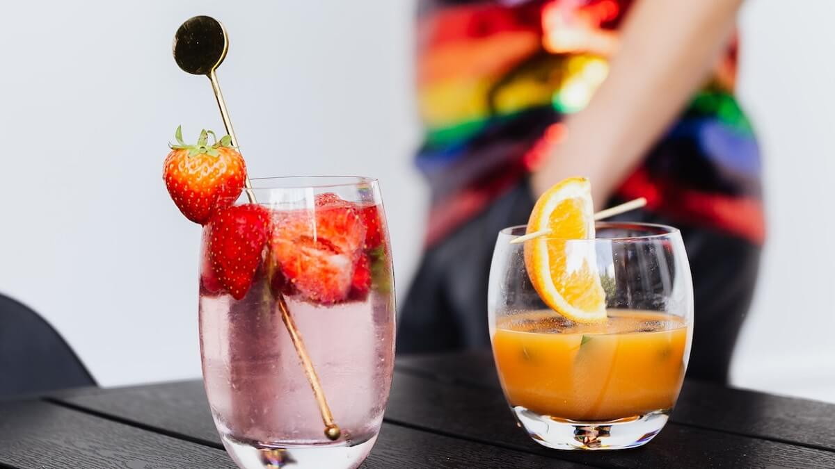 Drink com Xarope de frutas
