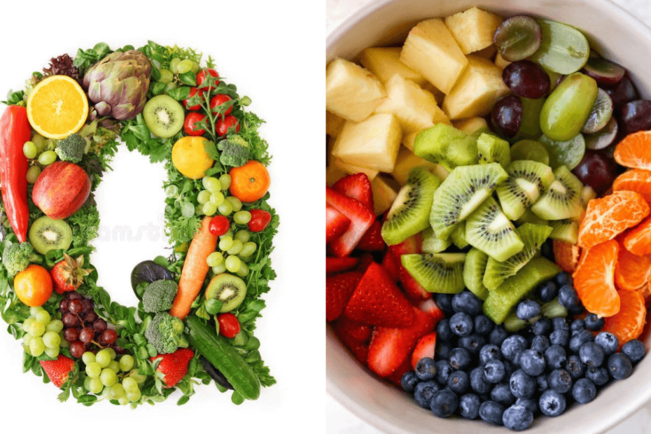 fruta com q, tigela de frutas picadas